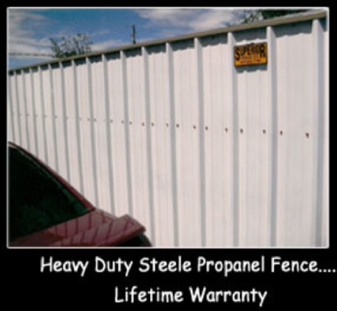 Steel Propanel Fence